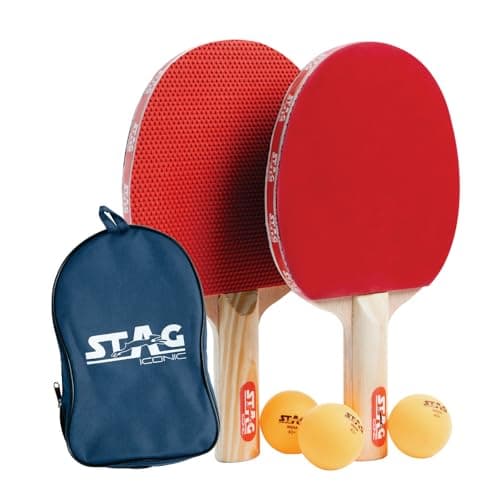 Stag 1 Star Table Tennis Play Set (2 Bats and 3 Balls) Height 25 Centimeters Beam Width 15cm