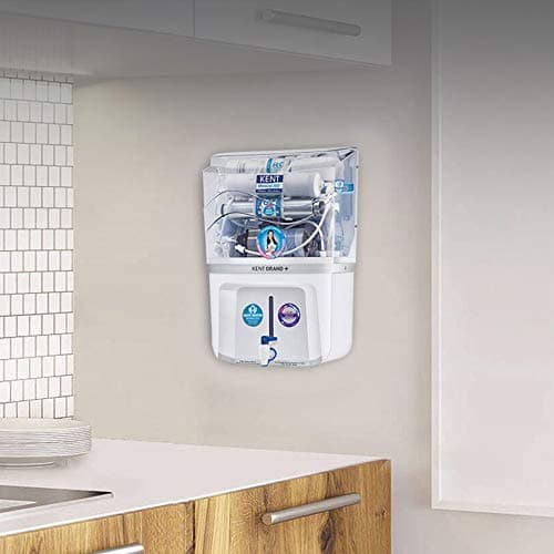 KENT Grand Plus RO Water Purifier | 4 Years Free Service | ISI Marked | Multiple Purification Process | RO + UV + UF + TDS Control + UV LED Tank | 9L Tank | 20 LPH Flow | Zero Water 3