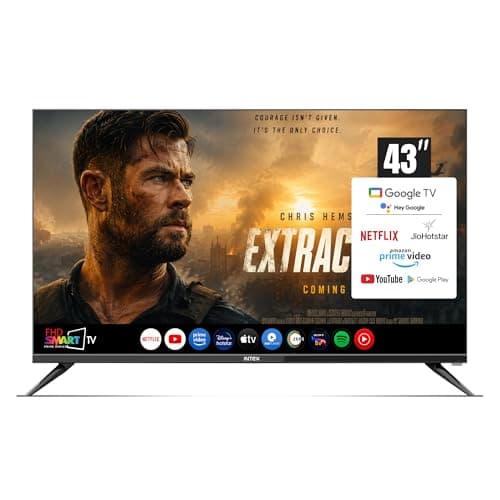 Intex 43 Inch Full HD Google Smart TV with Voice Assistant & Bezel-Less Design | LED-GFV4307