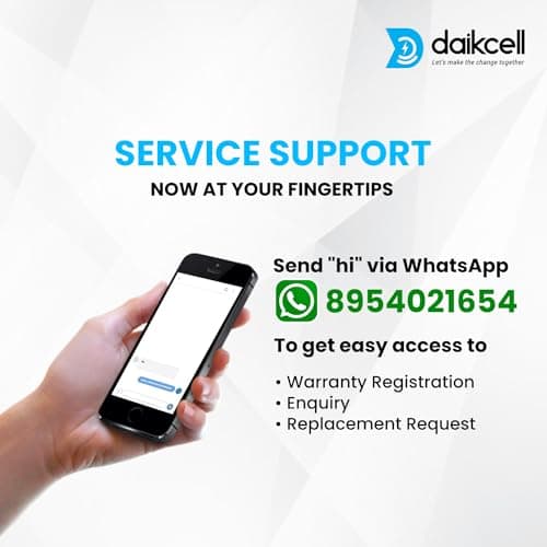 daikcell 10 KVA 130V - 300V Heavy Duty Mainline Voltage Stabilizer for Single Phase Home - 8000W (40 Amps Load) with 1+4 Years Warranty - DSR017 (White) 6