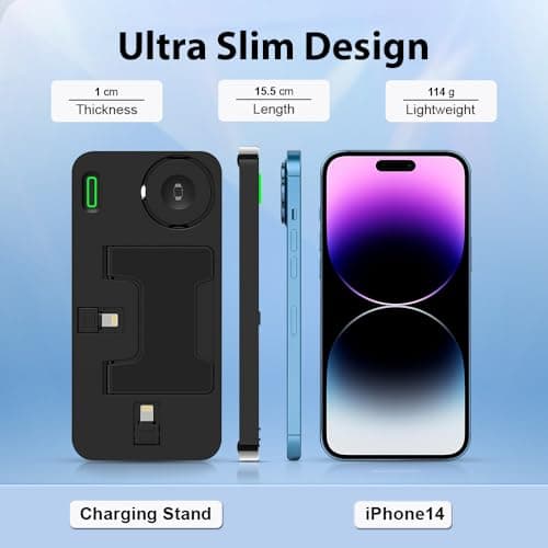 UNIGEN® UNIDOCK 100 3in1 Foldable Charging Station Compatible with 14/13/12/11/11 Pro/11 Pro Max/X/Xr/Xs/8 Plus Other Qi Devices 5