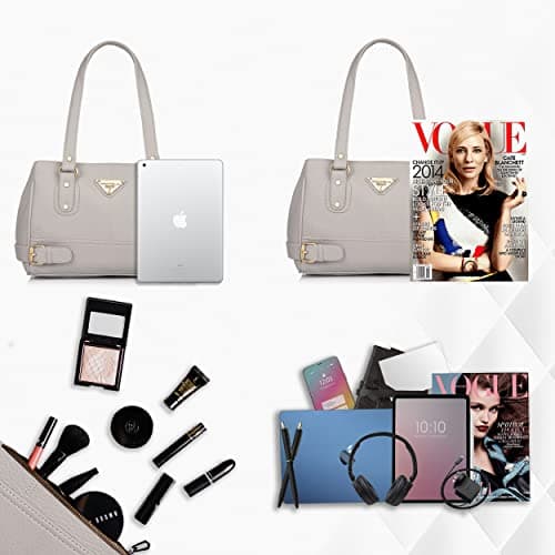 Fostelo Women's Nightingale Satchel Tote Handbag for Women | Ladies Purse | Stylish Shoulder Bag | Gift For Women | Grey 4
