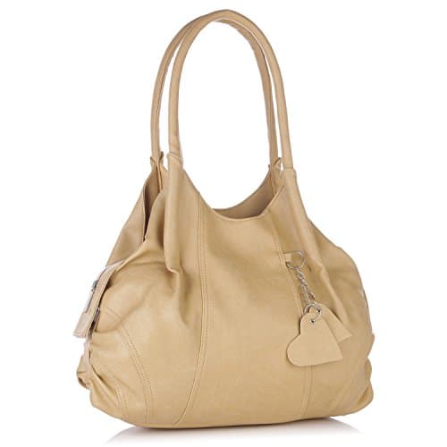 Fostelo Women's Style Diva Satchel Tote Handbag for Women | Ladies Purse | Stylish Shoulder Bag | Gift For Women | Beige
