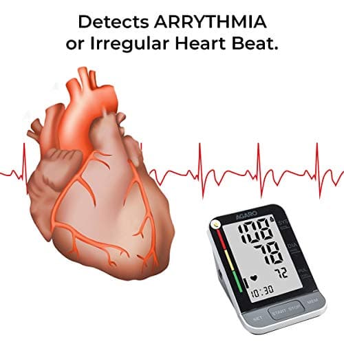 AGARO Automatic Digital Blood Pressure Monitor, BP-801, 240 Memory, Talk function, Batteries Included 4