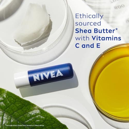 NIVEA MEN Active Care 4.8g Lip Balm|24 H Melt in Moisture Formula|Natural Oils|Nourished Lips,4.8 g (Pack of 1) 4