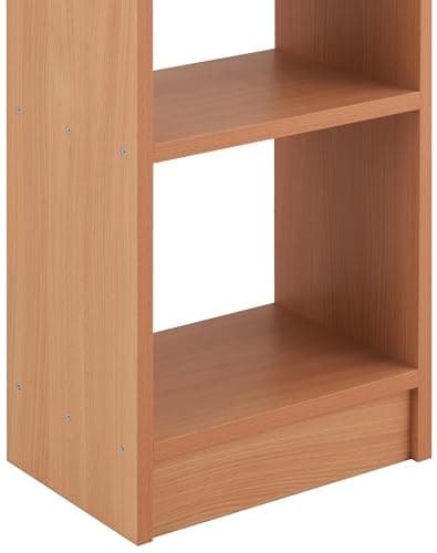 Amazon Brand - Solimo 6 Layer Engineered Wood Bookshelf | Multipurpose Home Decor Storage Rack | Showcase Organizer for Living Room, Kitchen, Bedroom, Office |Brown 5