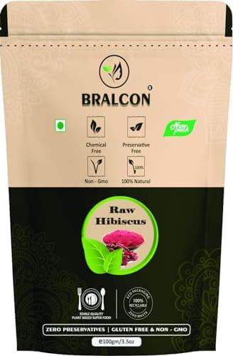 BRALCON Natural Raw Reetha, Amla, Shikakai, Bhringraj, Hibiscus Combo - 500g (100g x 5 Pack) | 100% Natural Whole Dried Shikakai, Reetha Nuts, Amla | Hair Growth | Hair & Skin Care | Pure Raw Form 4