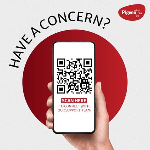 Pigeon By Stovekraft STELLAR Air Fryer Large 5.5L | 1500W BLADELESS Airfryer | Unique See Through Top View Glass | 360 Airwhirl Technology | Digital Touchscreen | 8 PRESETS Menu | Shake Feature, Black 2