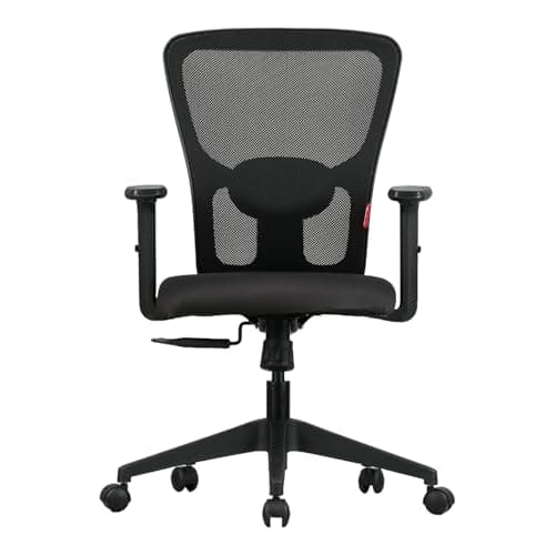 Featherlite ''Astro'' Mesh Home & Office Ergonomic Chair with, Adjustable Lumbar Support, Adjustable Armrest & DIY (Mid Back)