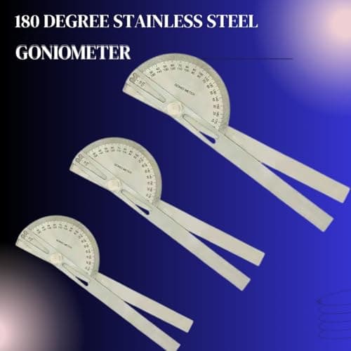 Medsor Impex Goniometer (Medsor Impex Goniometer 180° Stainless Steel Small 4.8") 3