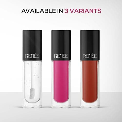 RENEE Hot Lips -Clear Lip Gloss | High-Glossy Shine | Enriched with Vitamin E | Lightweight | Non Sticky | Hydrating Formula | 4.5ml 5
