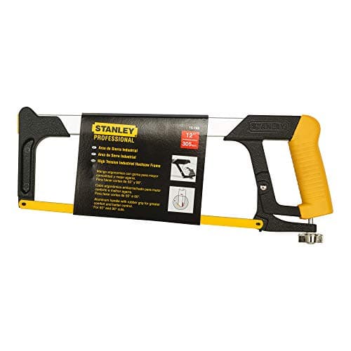 STANLEY 15-166 305mm/12'' Steel Frame Hacksaw (Yellow & Black) 2
