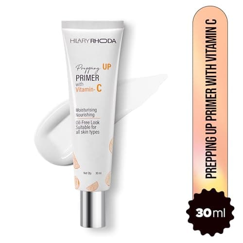 Hilary Rhoda Prepping UP PRIMER with Vitamin C | Pore Minimizer & Blur Primer | Oil Control & Suitable for All Skin Types | Infused with Vitamin C | 30 ml 2