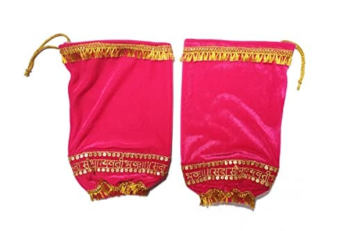 RN COLLECTION Punjabi Dulhan Chuda Cover/Chooda Cover/Punjabi Chuda Cover/Chura Cover (Churacover Pink Valvet)
