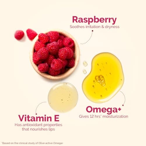 Mamaearth Nourishing Tinted 100% Natural Lip Balm With Vitamin E And Raspberry - 4 G|Gives 12-Hour Moisturization|For Dry&Chapped Lips|Naturally Pink Lips|Natural Tint|Brightens Lips|Tinted Lip Balm 5