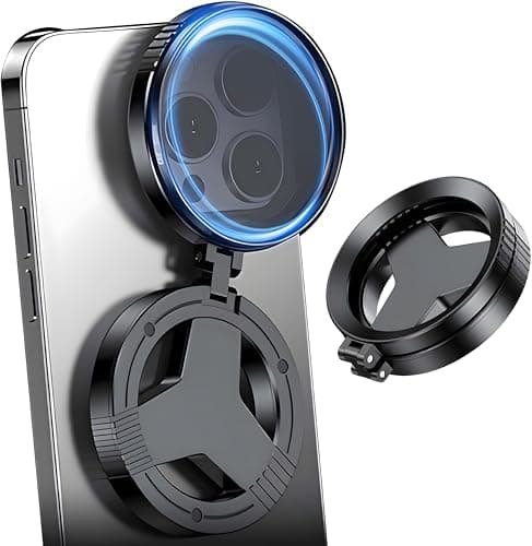 Magnetic CPL Filter for iPhone & Smartphones, 52mm Circular Polarizing Lens, Anti-Glare Camera Filter, Reduces Reflections, Enhances Colors, Rotatable Polarizer, Compatible with iPhone 12-17 & Android