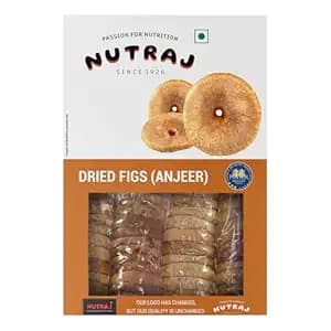 Nutraj Afghani Anjeer Dried 500g Pack | Figs | Dry Fruits | Nuts | Grocery Items