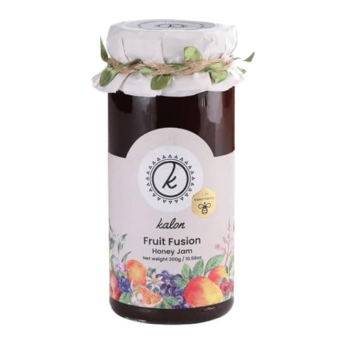 KALON 100% Natural Fruit Fusion Jam | Made with 100% Kalon Honey | No Added Sugar and Preservatives - 300 gm
