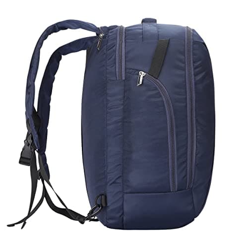Protecta Proposed Merger Convertible Backpack Office Bag – with external laptop compartment and space for clothes and accessories for work or leisure trips - Navy Blue & Grey 3