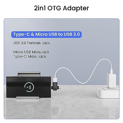 Ambrane 2 in 1 OTG Adapter | Type-C 2
