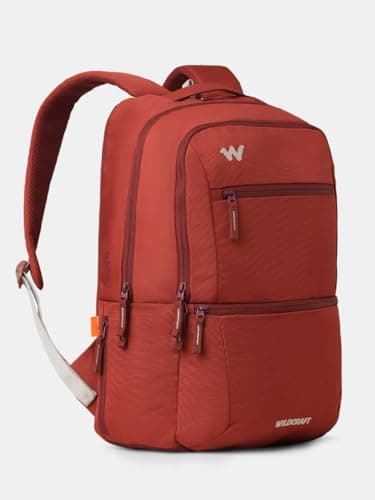 Wildcraft Ranger 40 Laptop Backpack With RainCover for Man & Women, 40L Ideal bags for men Office use/School/College Boys and Girls, 2 Compartment Bag, Red 2
