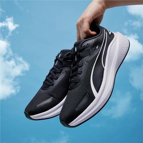 Puma Unisex-Adult, Skyrocket Lite, Black-Black-White, Running Shoe, 11UK,(37943701) 2