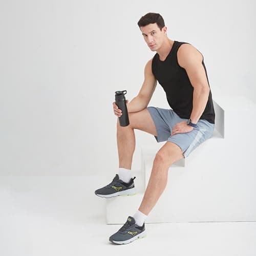 Campus Men's Hurricane D.Gry/BLK Running Shoes - 10UK/India 6G-842 2