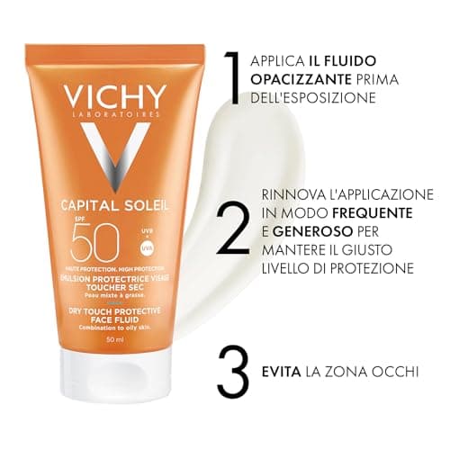 Vichy Ideal Soliel Spf 50 Mattifying Face Fluid Dry Touch 50ml 5