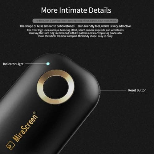 ETZIN 4K Wireless HDMI Display Dongle | Wi-Fi Screen Mirroring Adapter for TV/Projector/Monitor | Supports Miracast, DLNA, Airplay | Compatible with Android, iOS, Windows, etc. 5