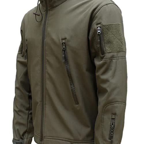 Snappsy Mens Softshell Hiking Jacket Hooded Waterproof Lightweight 2XL Green|Sporting Goods | Outdoor Sports |Coats & Jackets|1 Piece Men Outdoor Jacket