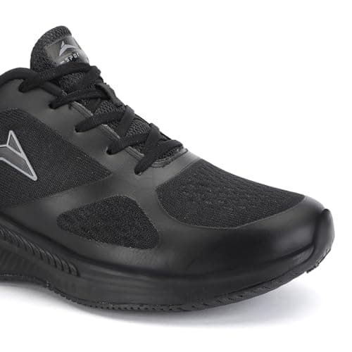 JQR Men Global Plus Full BLK Running Shoes 6/UK India 5