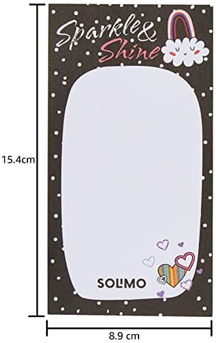 Amazon Brand - Solimo To Do List Planner – 6.5” x 3.5”, 50 Sheets Easy Tear Off Notepads, for Grocery, Shopping, Reminders, Checklist, Set of 6 4