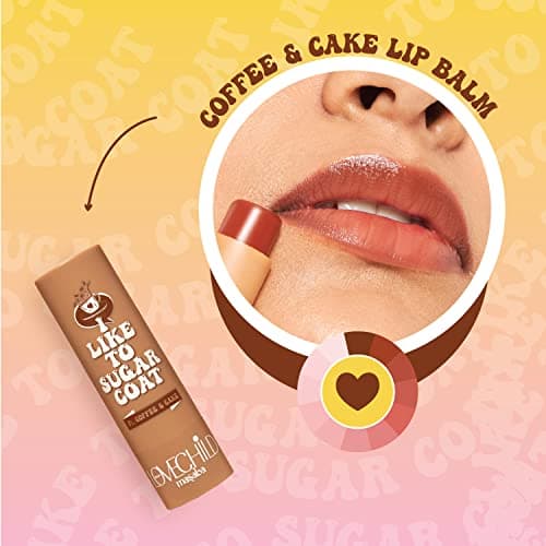 Lovechild Masaba Hydrating Lip Balm, SPF 22 UV Protection, Brown Tinted Vegan Lip Care With Shea Butter, Vitamin E & Almond Oil, Repairs Dry, Chapped Lips, Coffee & Cake, 4.5 g 3