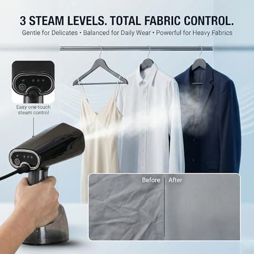 KIKVI Turbo 2-in-1 Steam Iron | 1640W Ceramic Soleplate | 440ml Detachable Tank | 3 Steam Levels | Auto Shut-Off | Vertical & Flat Press Ironing | 35g/min | Kills 99.9% Bacteria | Made in India 4