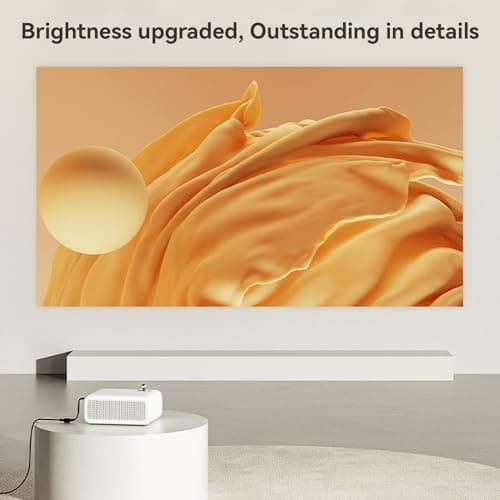 WANBO Mini Pro (Android 9.0) | Portable LED Projector | Native 720p Full HD 1080P Support | LTPS LCD | 8000 Lumens | 176" Large Screen | Home Outdoor | WiFi & BT | Netflix, Prime & More 4