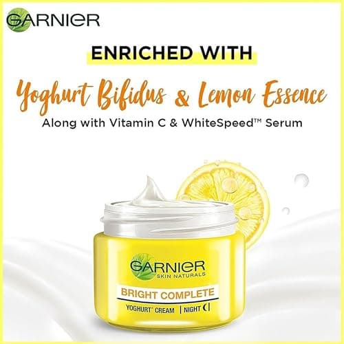 Garnier Skin Naturals, Night Cream, Anti-Dark Spots & Brightening, Bright Complete Vitamin C Yoghurt, 40 g 4