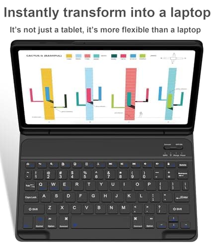 Ocricll Case with Keyboard for Samsung Galaxy Tab S6 Lite (Black) 5