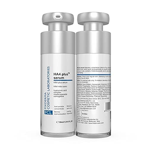 FIXDERMA COSMETIC LABORATORIES 5% Hyaluronic Acid Ha4 Plus Serum For Dry Skin, Serum For Open Pores Reduces Fine Lines And Wrinkles, Improves The Elasticity Of The Skin - 30ml (Pack Of 1) 2