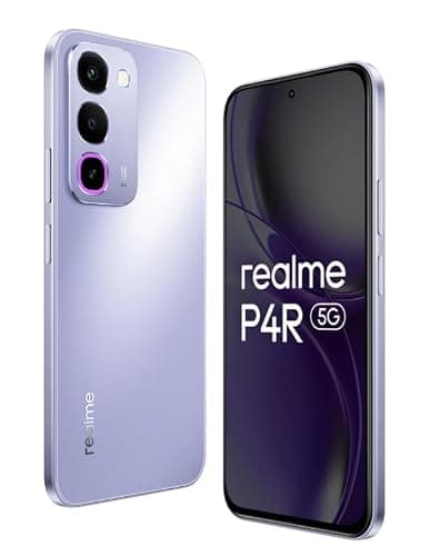 realme P4R 5G Smartphone, Lavender Glare, 8000mAh Battery, 144Hz Display, 6 GB RAM, 128 GB 3