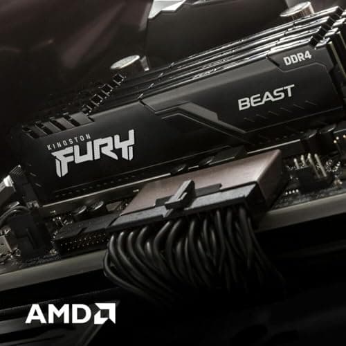 Kingston Fury 16GB 3200MHz DDR4 CL16 DIMM 1Gx8 Fury Beast Black (KF432C16BB1/16) 2