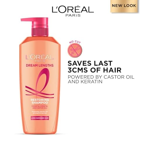 L'Oreal Paris Shampoo, Nourish, Repair & Shine, For Long and Lifeless Hair, Dream Lengths, 1l 2
