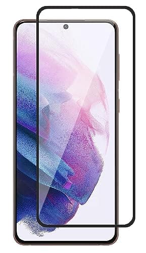 JGD PRODUCTS 100% Fingerprint Unlock Military-Grade Gorilla Tempered Glass for Samsung Galaxy S21 5G with Edge to Edge Coverage - Case Friendly, Anti-scratch and Bubble free With installation kit