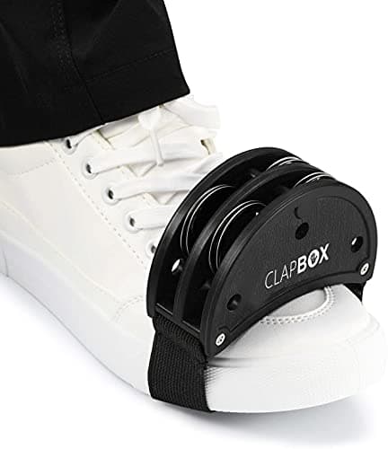 Clapbox Foot Tambourine - Jingles, Black 2