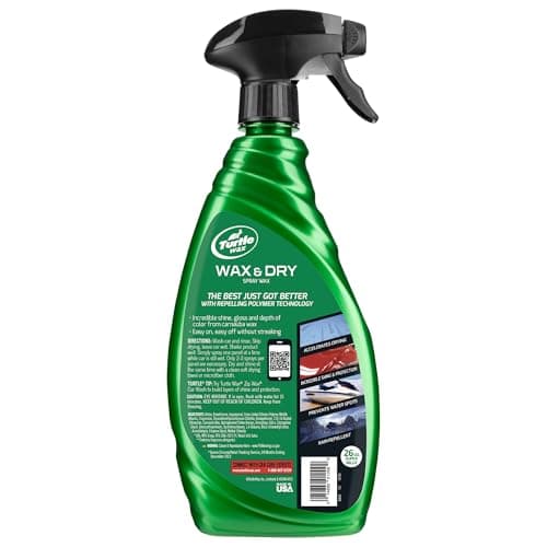 Turtle Wax 1 Step Wax & Dry - 769 ml - Achieve Premium Shine with Ease - Spray, Dry, and Shine Your Car in Minutes - Carnauba Wax and Protective Polymers for Maximum Protection 2
