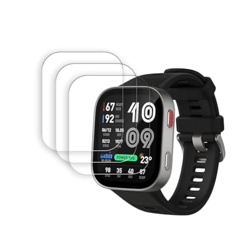 ARBAN Screen Protector compatible with Amazfit Bip Max 50mm (Pack-3 SMARTWATCH SCREEN PROTECTOR)