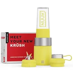 NUUK KRUSH Blender Mixer Grinder | 500W Personal Smoothie Blender with 24,500 RPM | 6-Leaf Blade | Compact Mixer Grinder for Gym, Office, Kitchen | BPA-Free 460ml Go Jar™ | Titanium Alloy Build