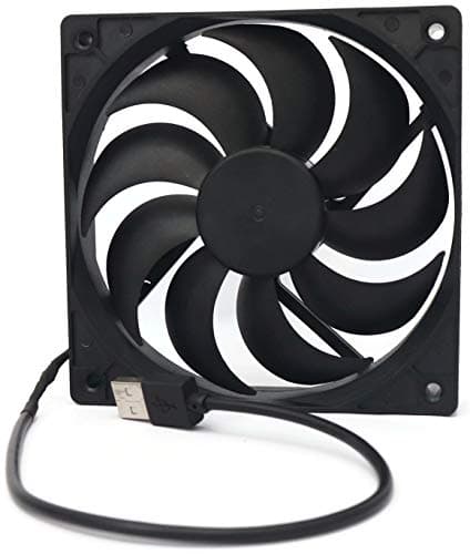 Electronic Spices PC Cooling Fan With USB Connector For PC case, CPU cooler 4.75 INCH, Black (120x25MM) 2