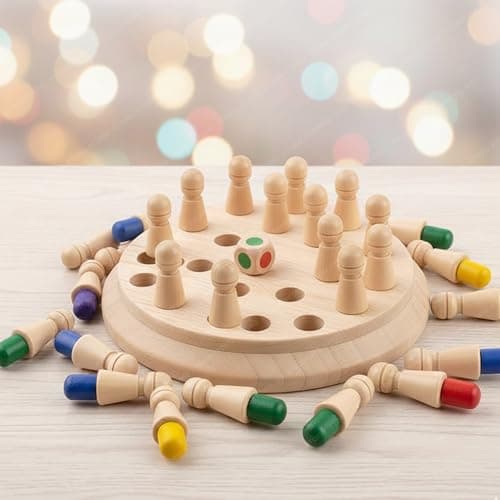 Storio Educational Learning Geometric Shape Memory Chess Puzzle | Quick Color, Shape Matching Board Game | Sensory Educational Learning Toy for Kids