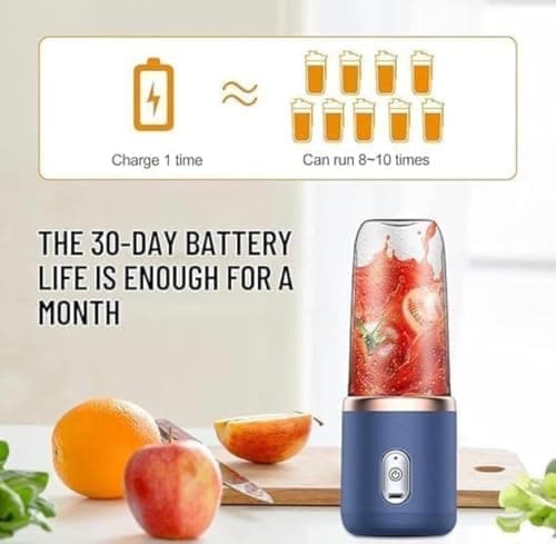Portable Mini Blend Juicer Machine for Healthy Smoothies, Fresh Juices and Protein Shakes, USB Charging Travel Blender Cup 4