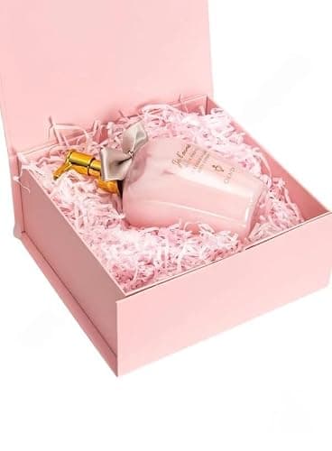 Awestuffs Premium Pink Gift Boxes for Gift Packaging, Reusable Decorative Gift Boxes (23 x 16 x 10 cm) for Hampers, Weddings, Birthdays, Return Gifts & Corporate Gifts (Pack of 1) 3